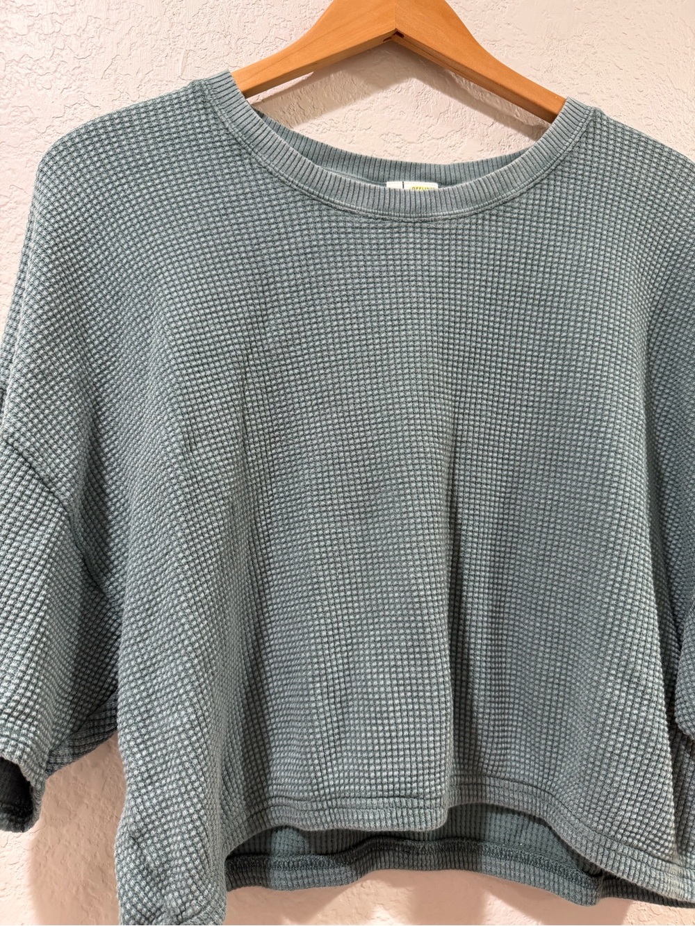 OFFLINE By Aerie Wow! Waffle Cinched T-Shirt Size XL - Picture 11 of 12